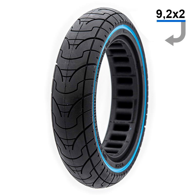 Rueda maciza ultraligera 9,2x2 - línea azul