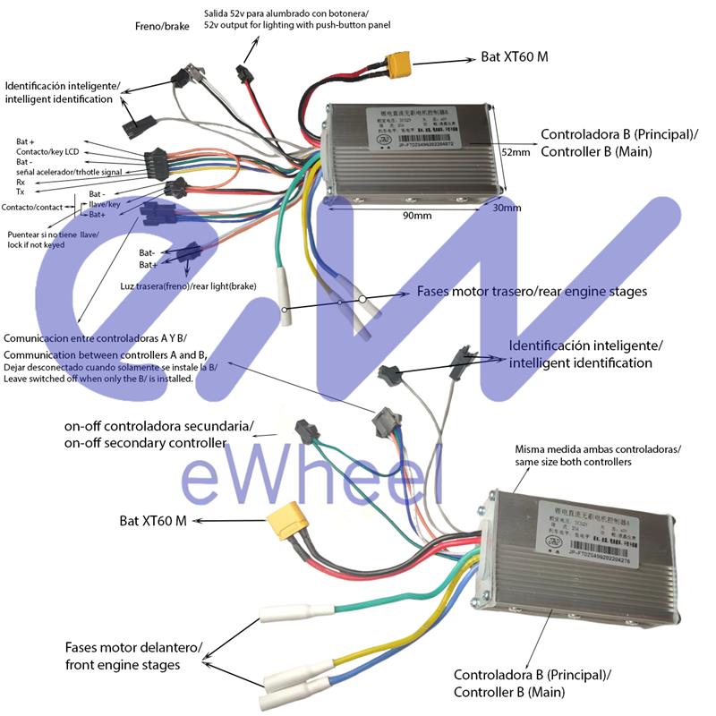 Controladora 52V 25A 800W-A LCD JP - Imagen 2